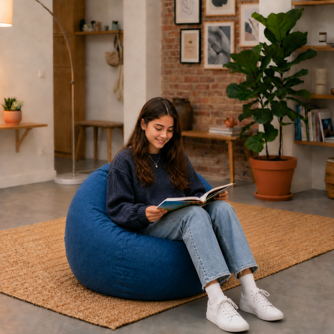 Pouf a Sacco Sfoderabile - 105x85 Cm