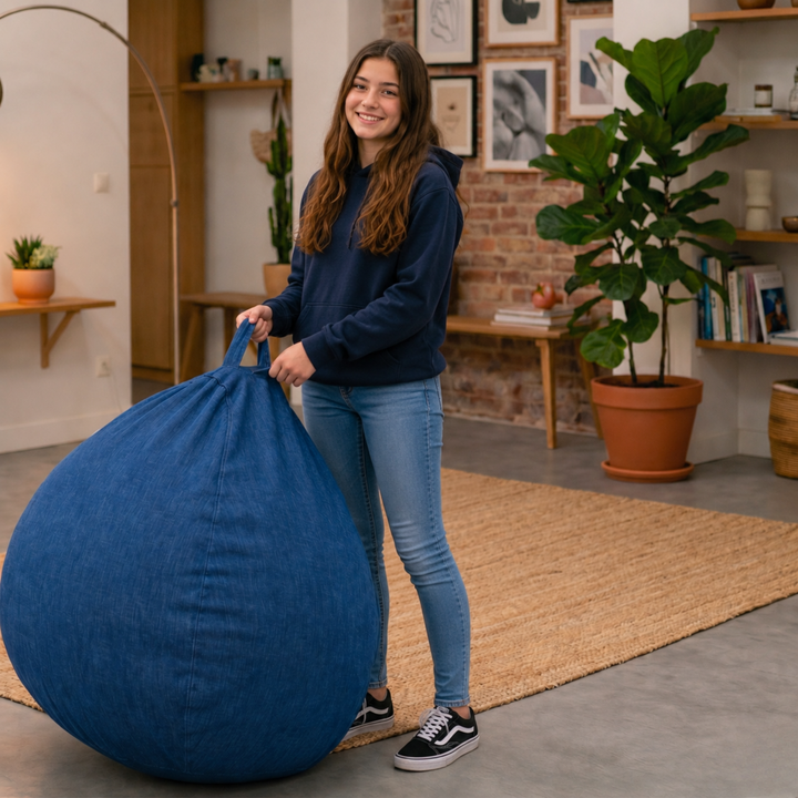 Pouf a Sacco Sfoderabile - 105x85 Cm
