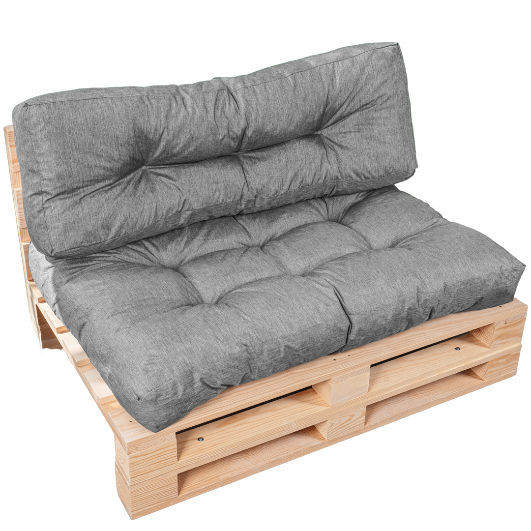 Set cuscini per pallet seduta/schienale