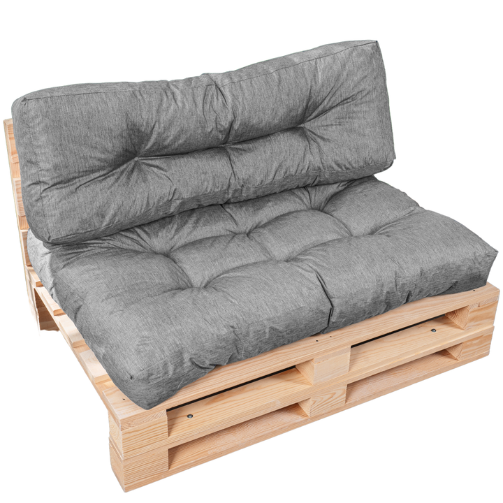 Set cuscini per pallet seduta/schienale