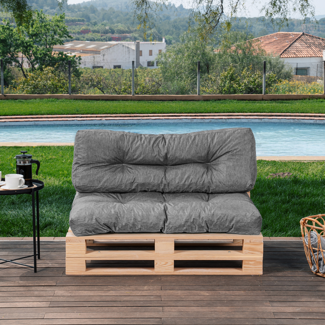 Set cuscini per pallet seduta/schienale