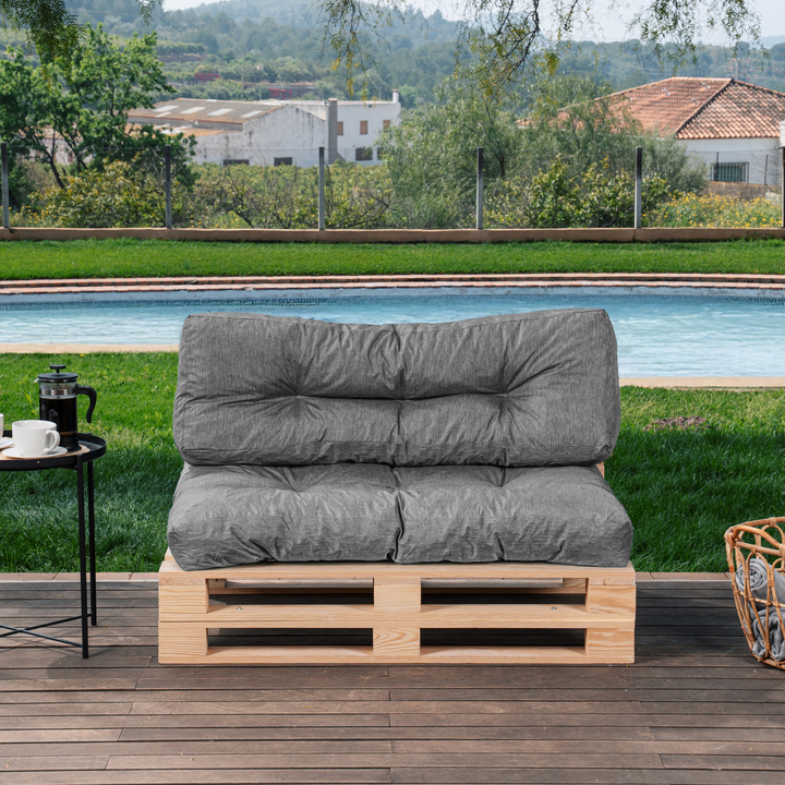 Set cuscini per pallet seduta/schienale