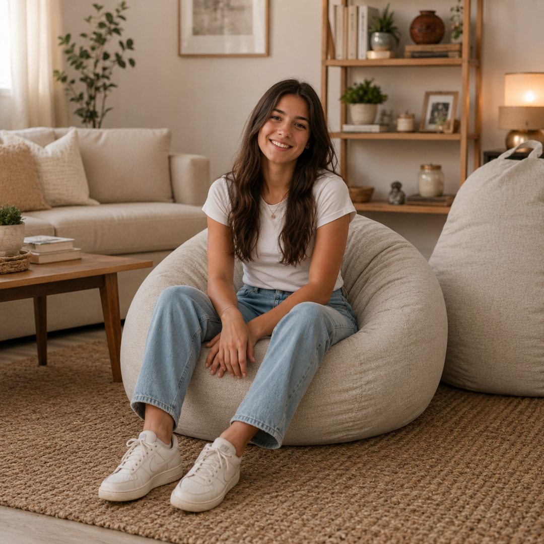 Pouf a Sacco Sfoderabile - 105x85 Cm