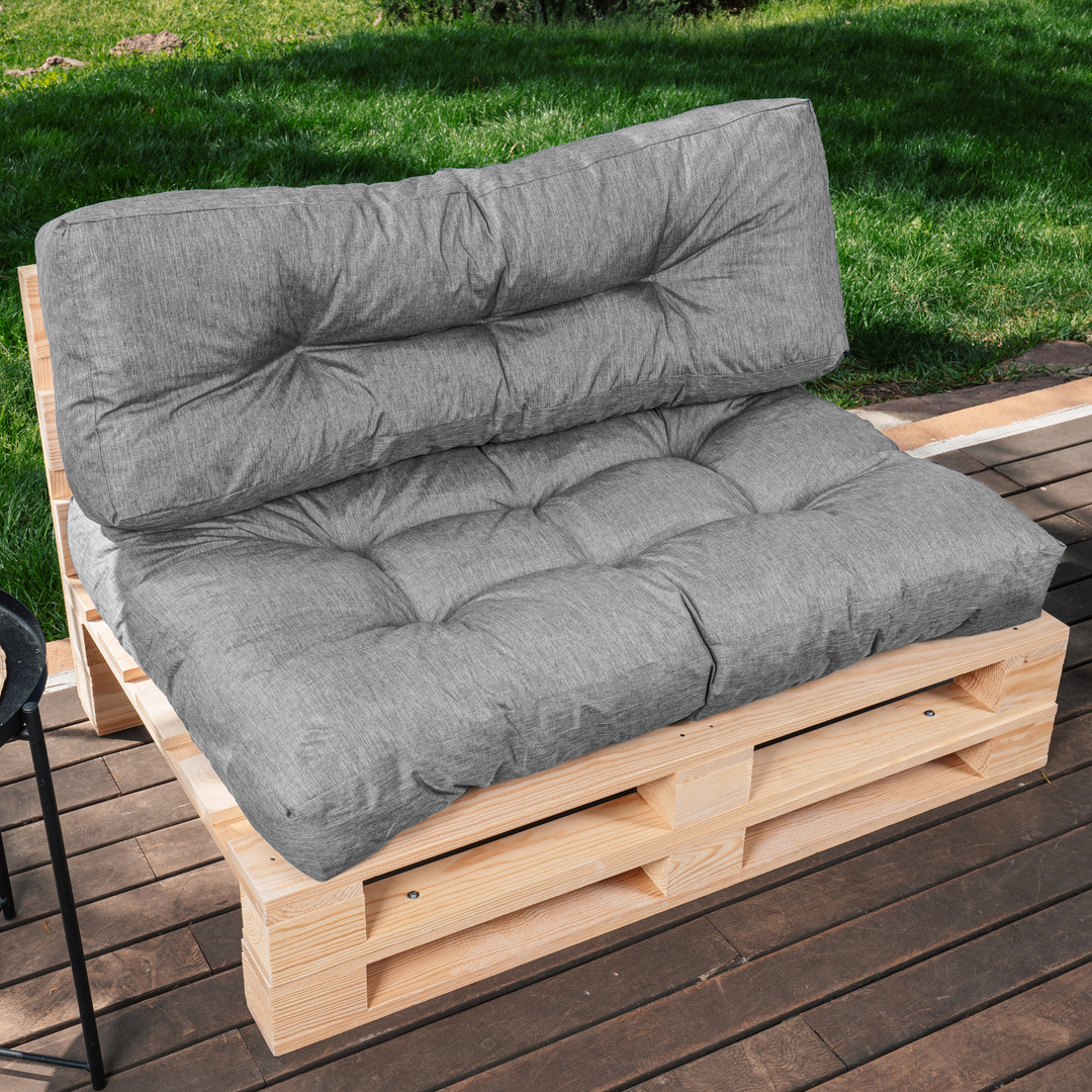 Set cuscini per pallet seduta/schienale