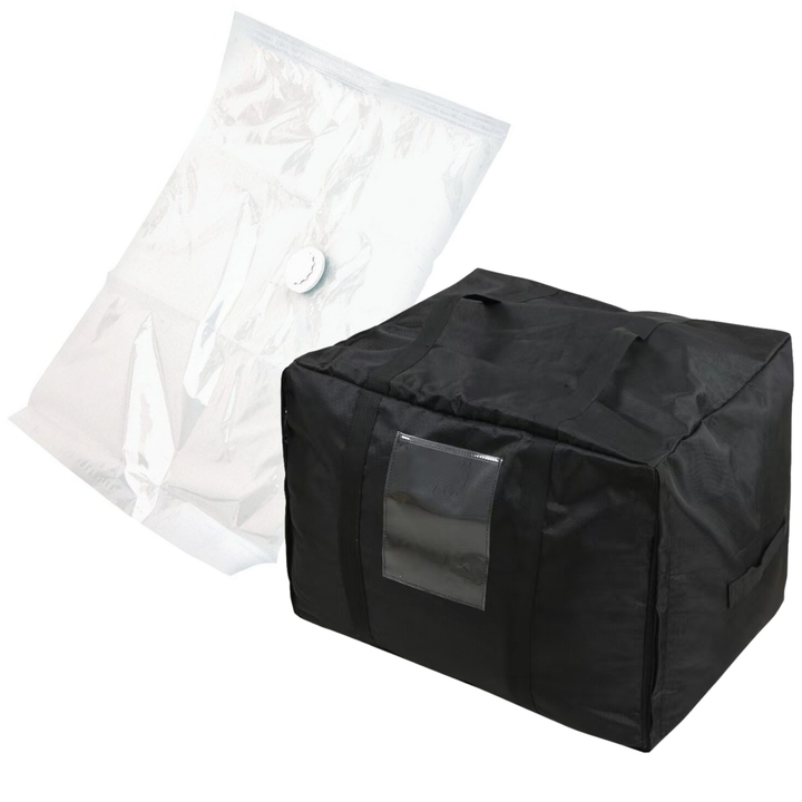 Set sacca portaoggetti + sacco sottovuoto - 110 x 70 x 65 cm