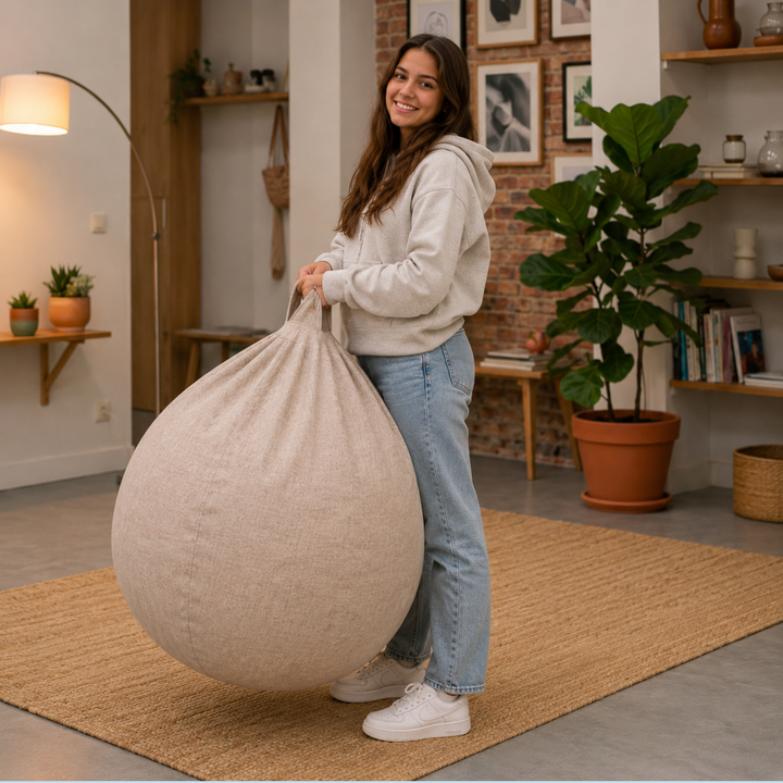 Pouf a Sacco Sfoderabile - 105x85 Cm