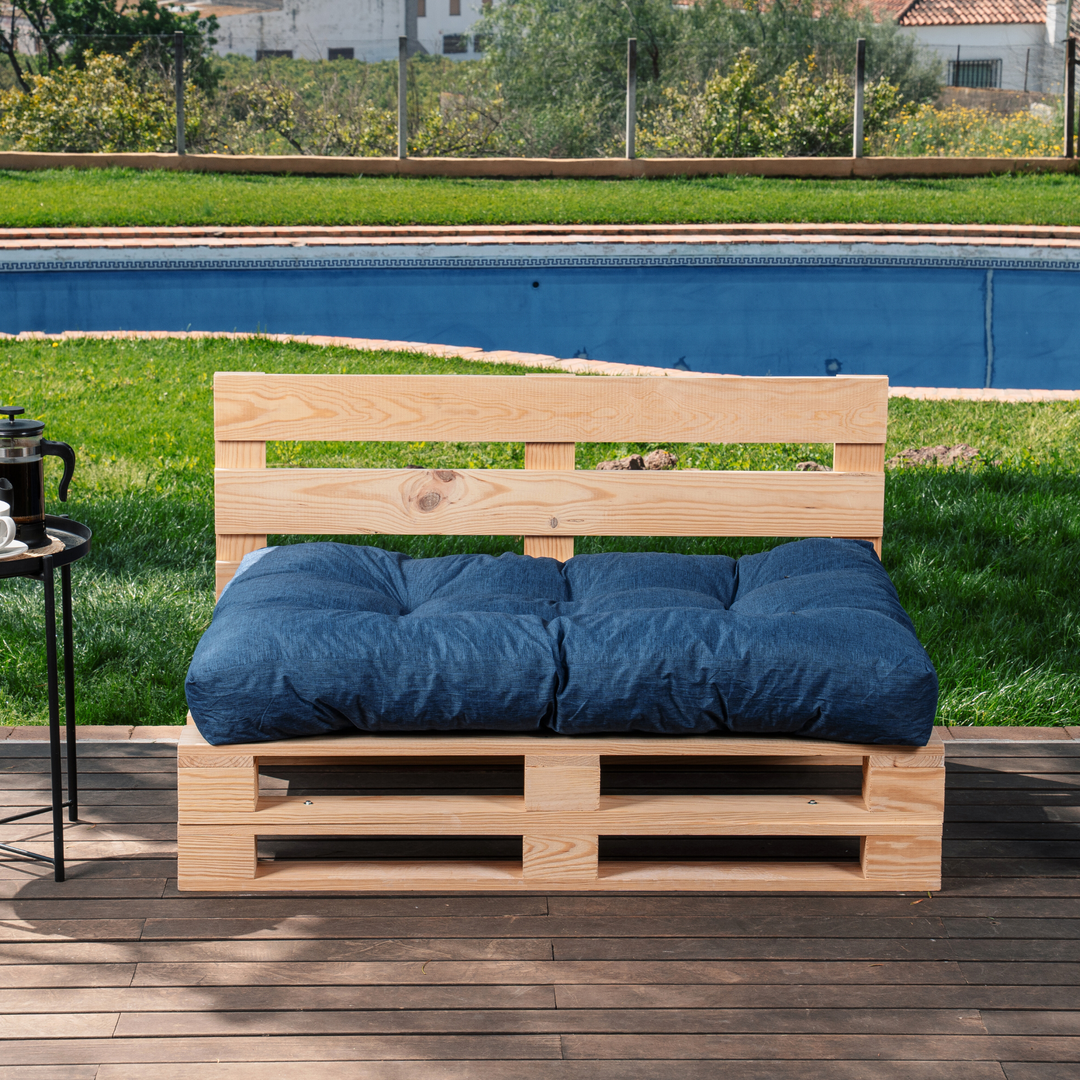 Cuscino per Seduta Pallet Singolo - 120x80x15 Cm