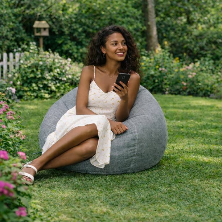Pouf a Sacco Sfoderabile - 120x100 Cm