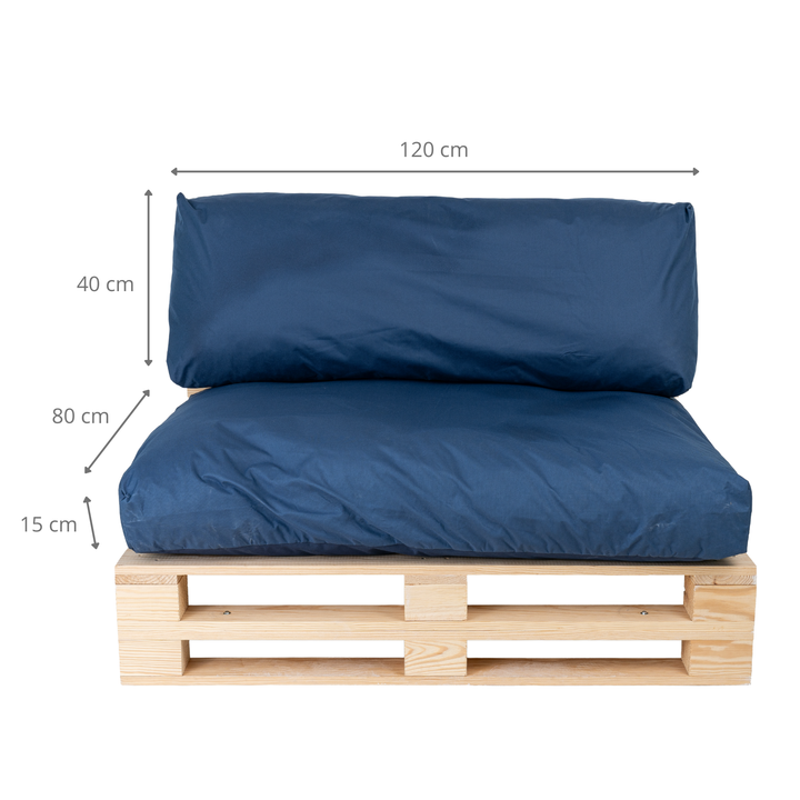 Cuscini per pallet sfoderabili e impermeabili - SET