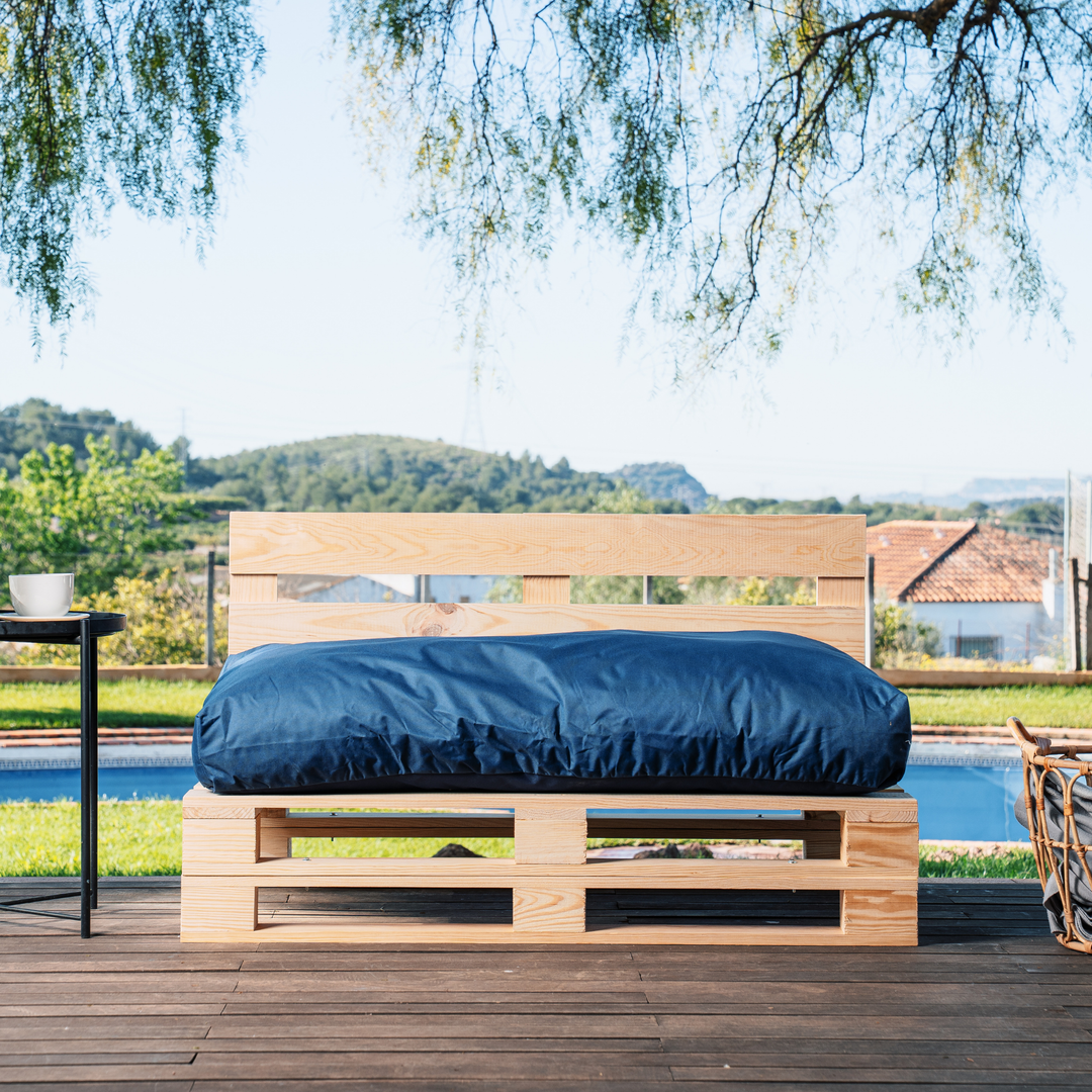 Cuscino per Pallet Sfoderabile Impermeabile - Seduta 120x80 Cm