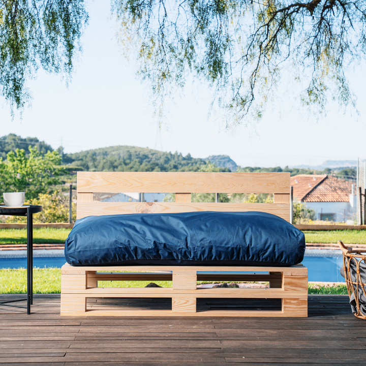 Cuscino per Pallet Sfoderabile Impermeabile - Seduta 120x80 Cm