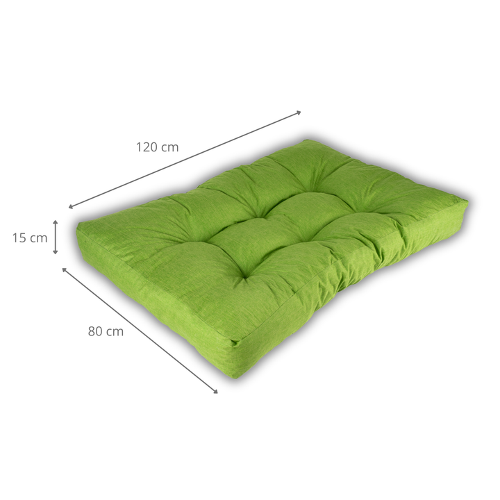 Cuscino per Seduta Pallet Singolo - 120x80x15 Cm