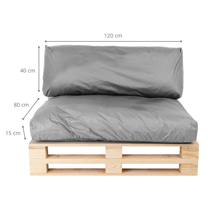 Cuscini per pallet sfoderabili e impermeabili - SET