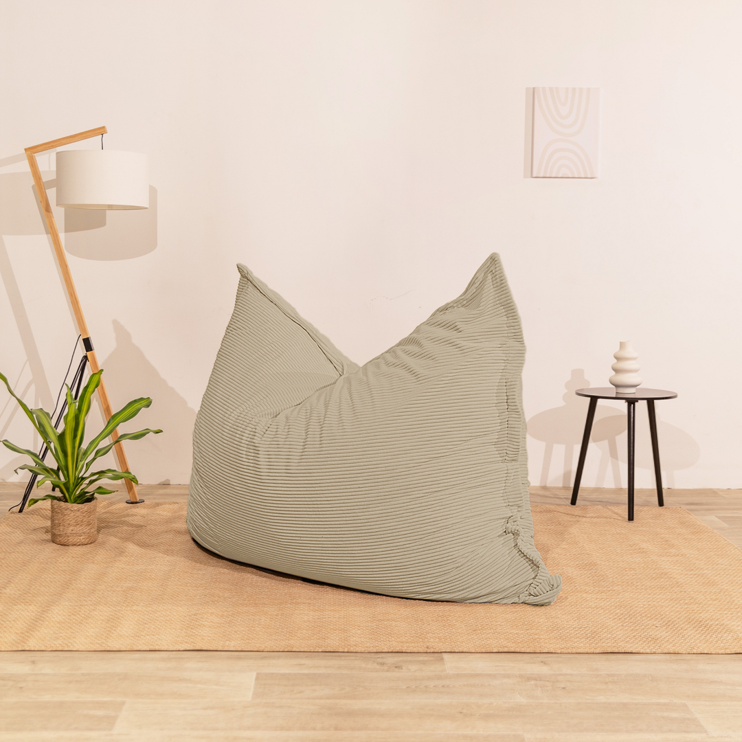 Pouf in velluto a coste sfoderabile - 140x180 cm