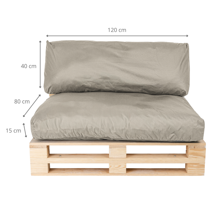 Cuscini per pallet sfoderabili e impermeabili - SET