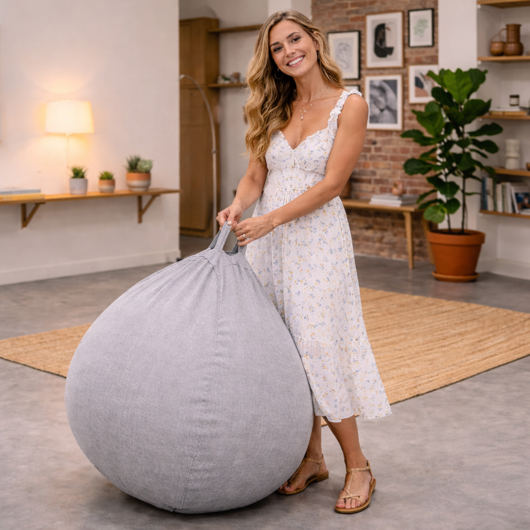Pouf a Sacco Sfoderabile - 120x100 Cm