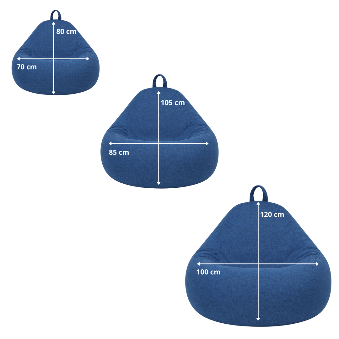 Pouf a Sacco Sfoderabile - 120x100 Cm