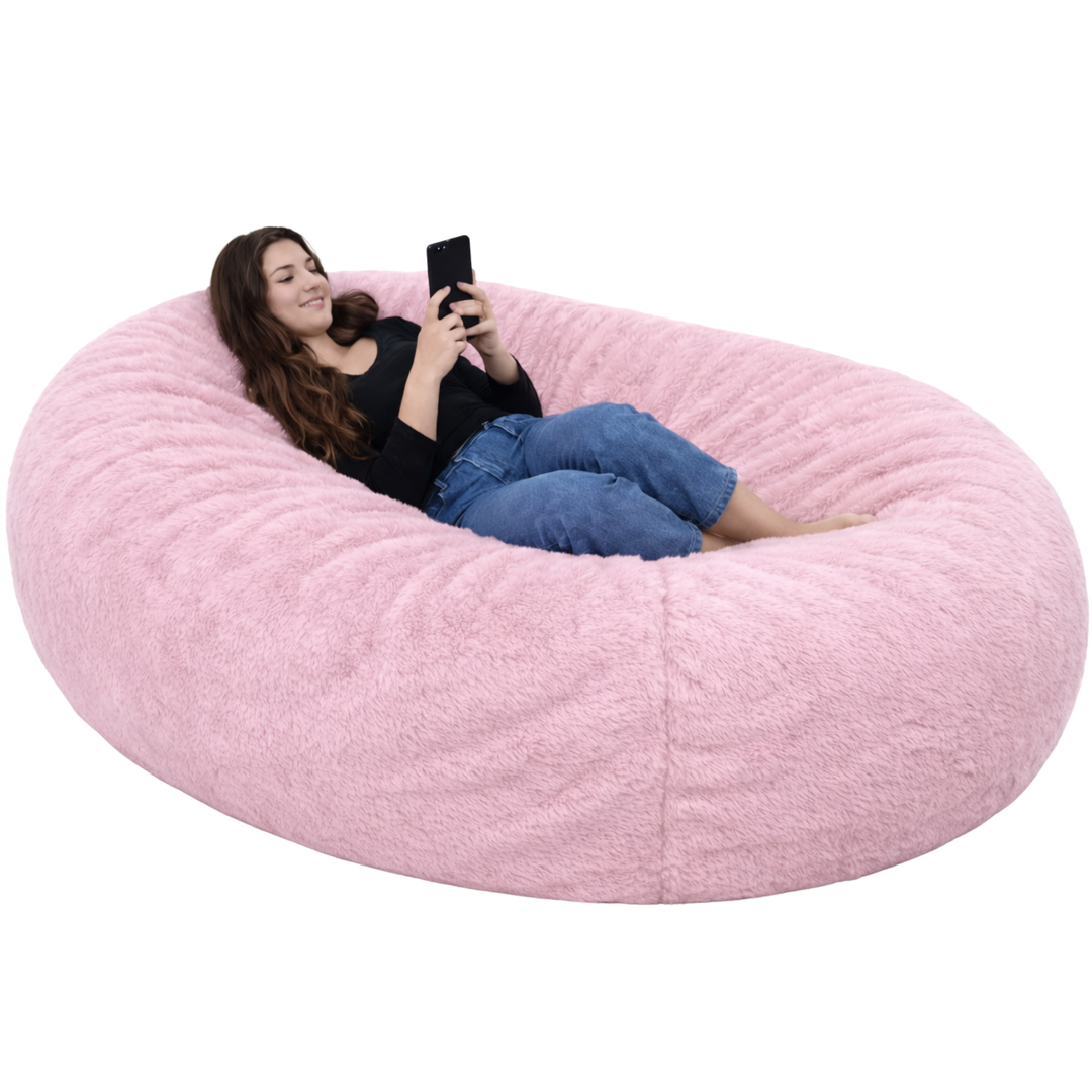 Pouf lungo gigante sfoderabile - Pelliccia - 160 cm