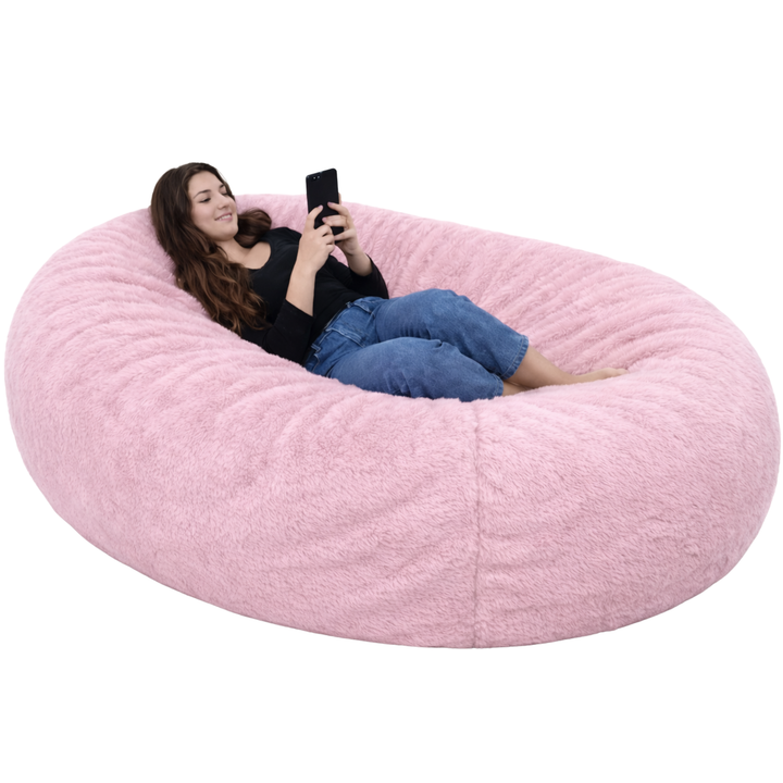 Pouf lungo gigante sfoderabile - Pelliccia - 160 cm