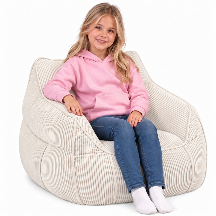 Pouf fauteuil enfant Velours Côtelé - 70x70 cm