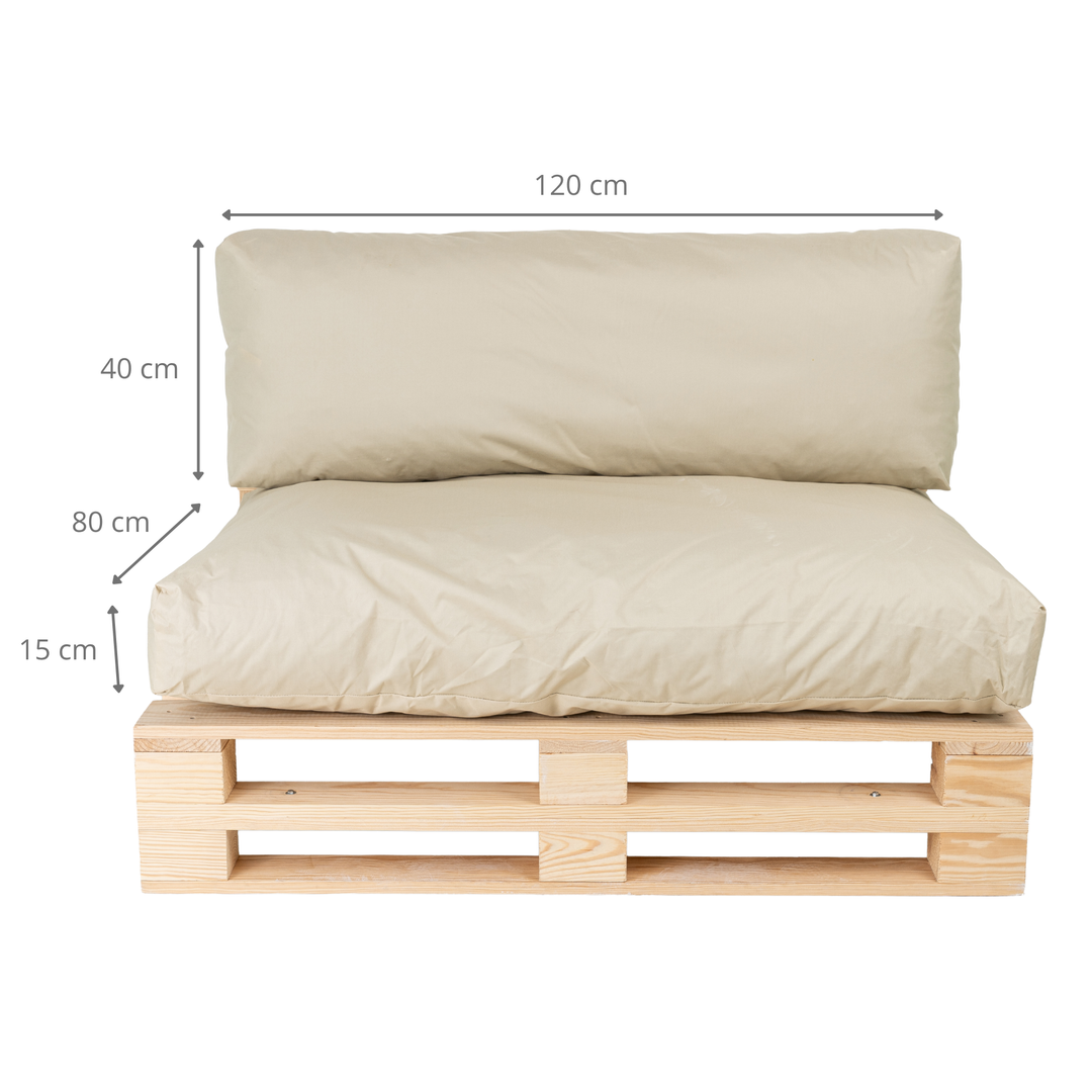 Cuscini per pallet sfoderabili e impermeabili - SET