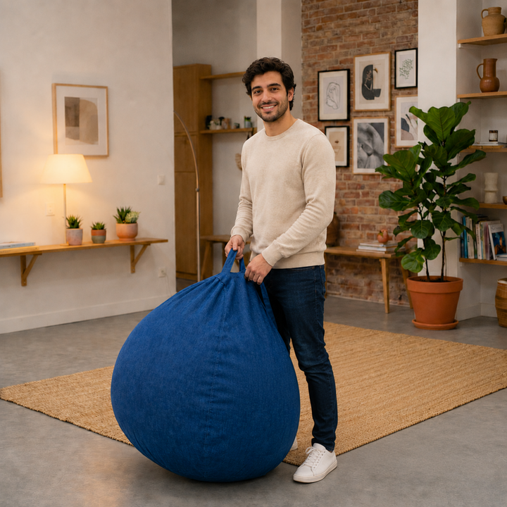Pouf a Sacco Sfoderabile - 120x100 Cm