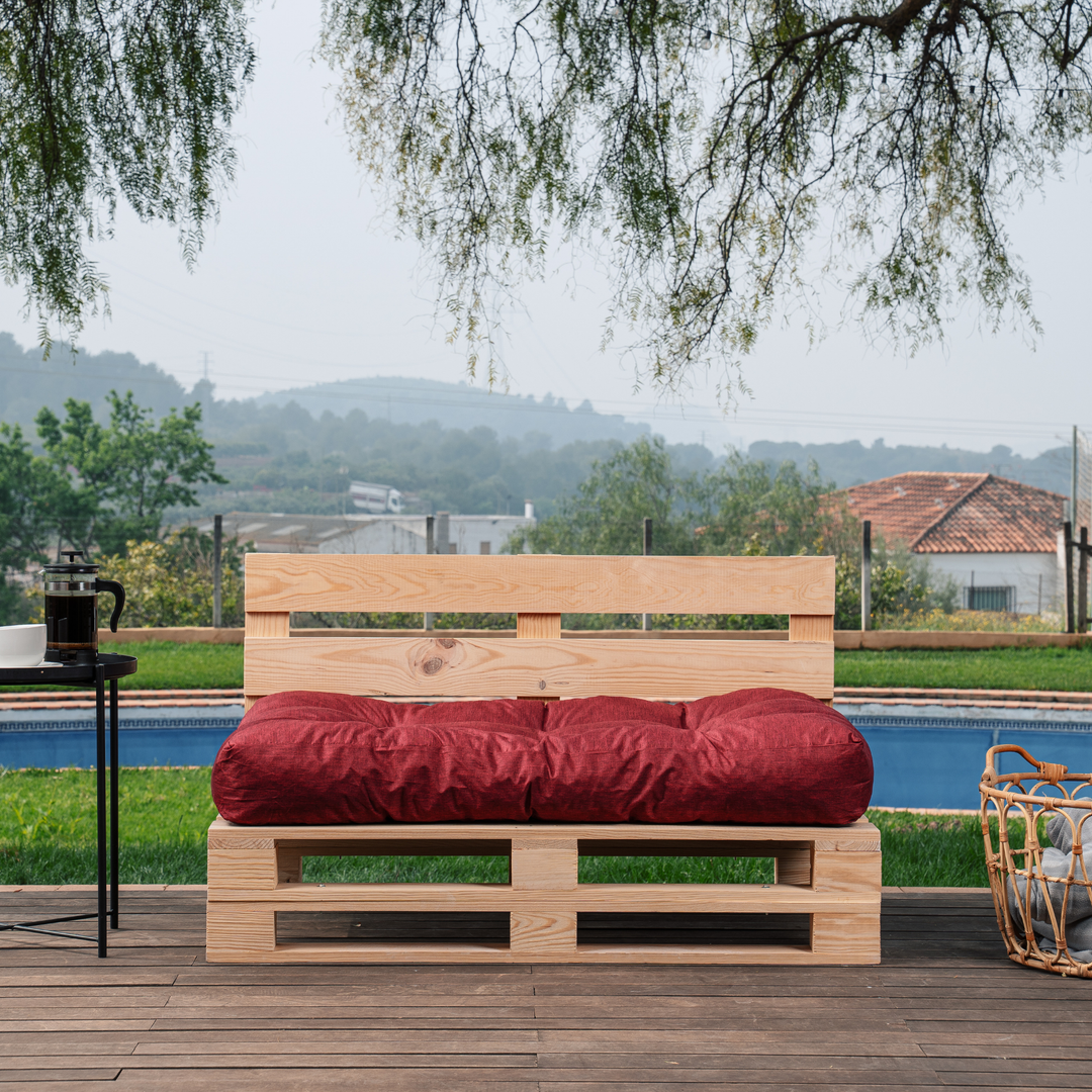 Cuscino per Seduta Pallet Singolo - 120x80x15 Cm