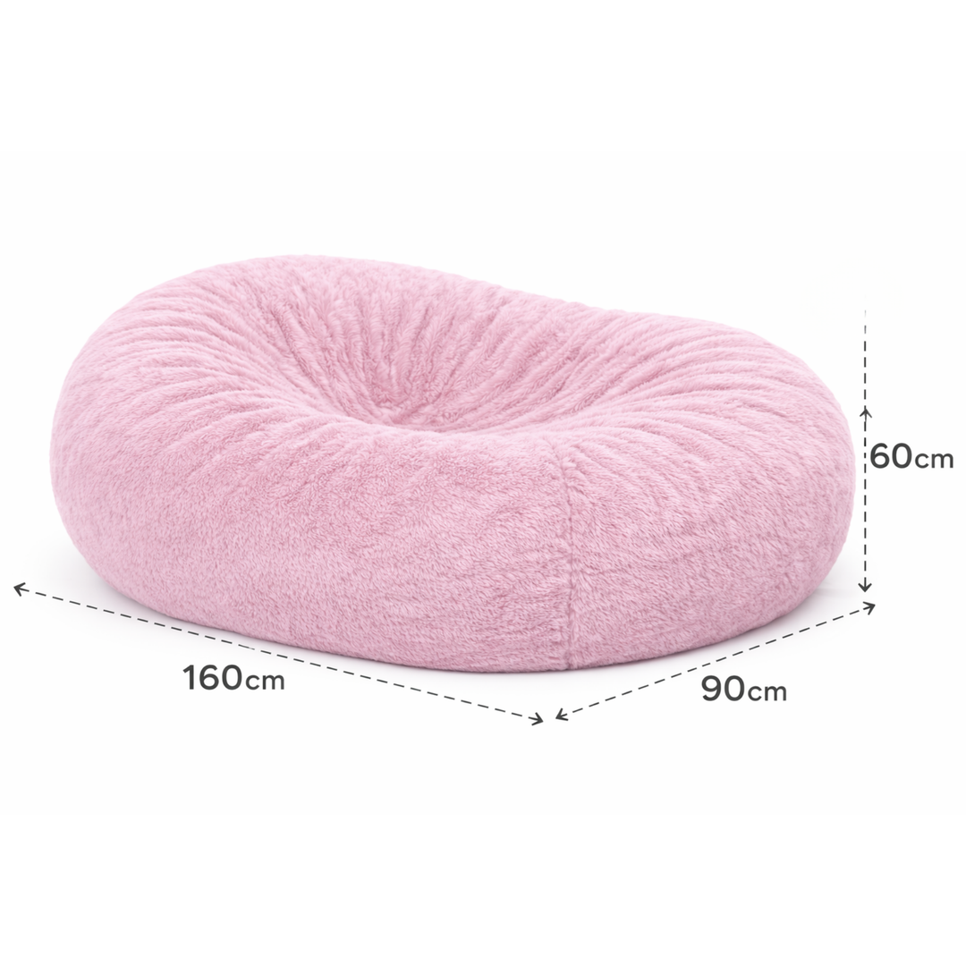Pouf lungo gigante sfoderabile - Pelliccia - 160 cm