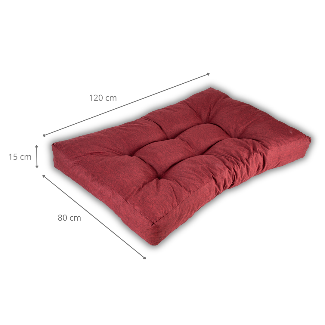 Cuscino per Seduta Pallet Singolo - 120x80x15 Cm