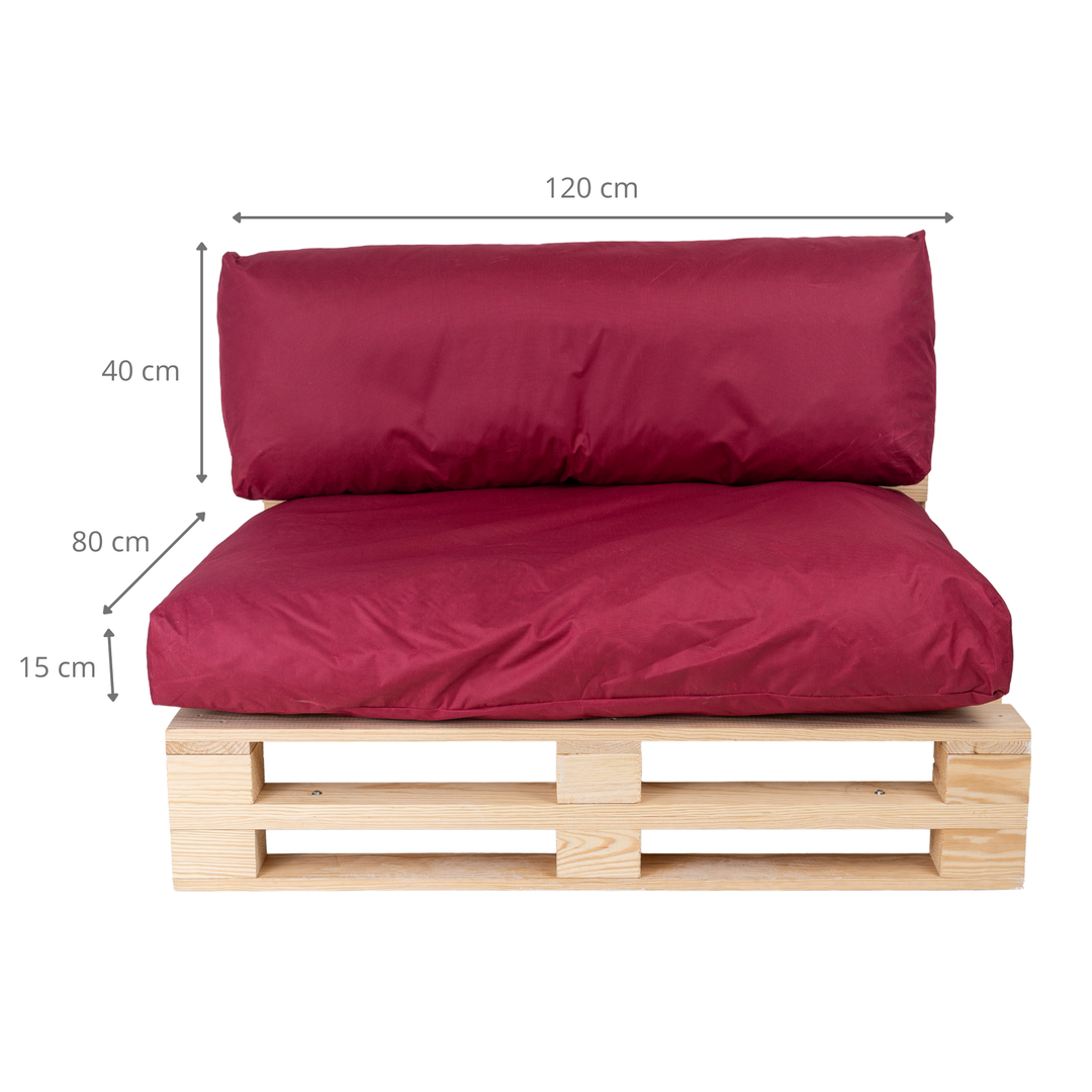 Cuscini per pallet sfoderabili e impermeabili - SET