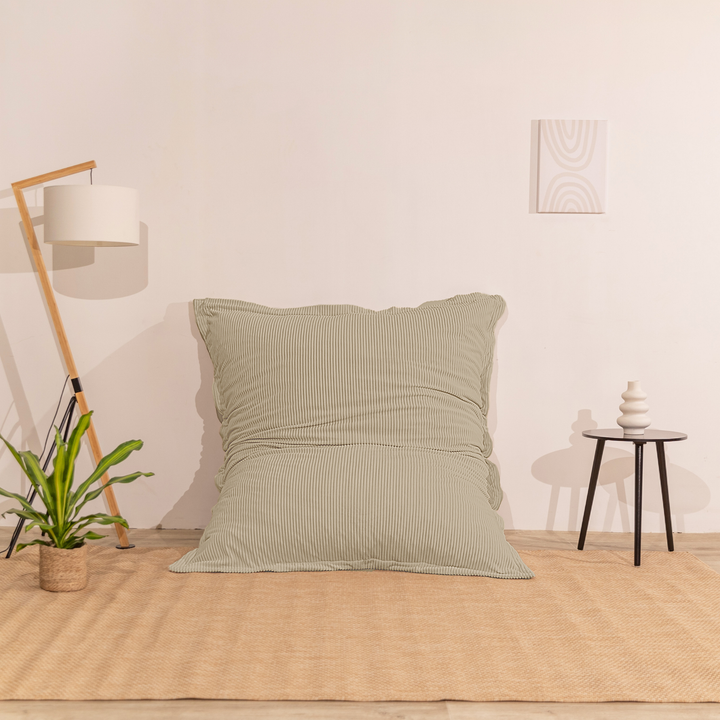 Pouf in velluto a coste sfoderabile - 140x180 cm