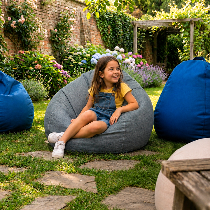 Pouf a Sacco Sfoderabile - 80x70 Cm