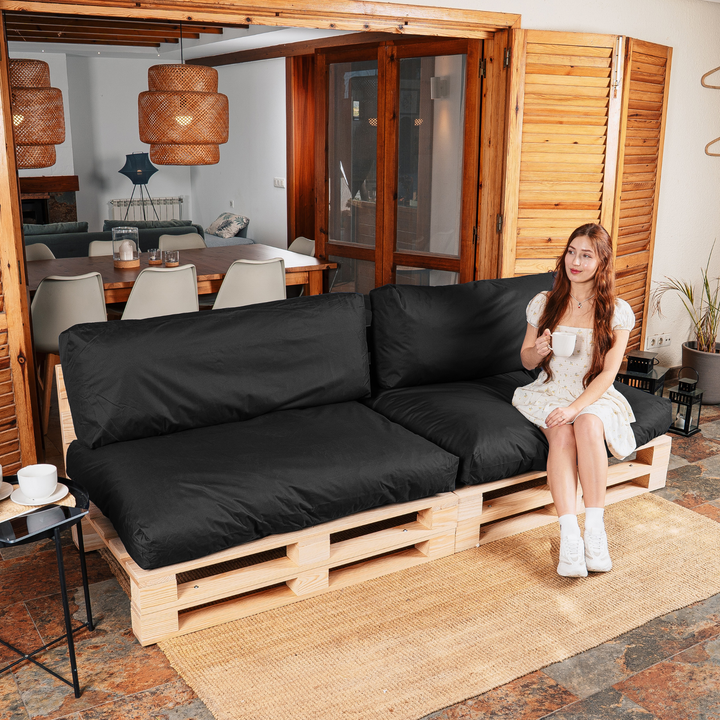 Cuscini per pallet sfoderabili e impermeabili - SET DA 2