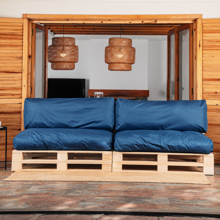 Cuscini per pallet sfoderabili e impermeabili - SET DA 2