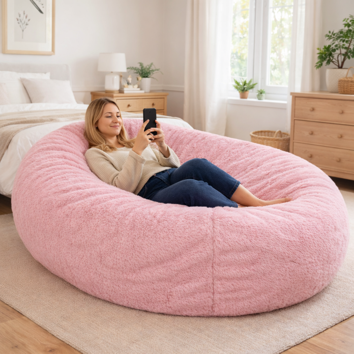 Pouf lungo gigante sfoderabile - Pelliccia - 160 cm