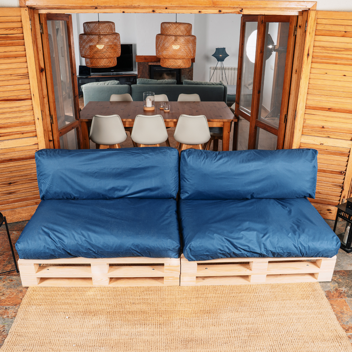 Cuscini per pallet sfoderabili e impermeabili - SET DA 2