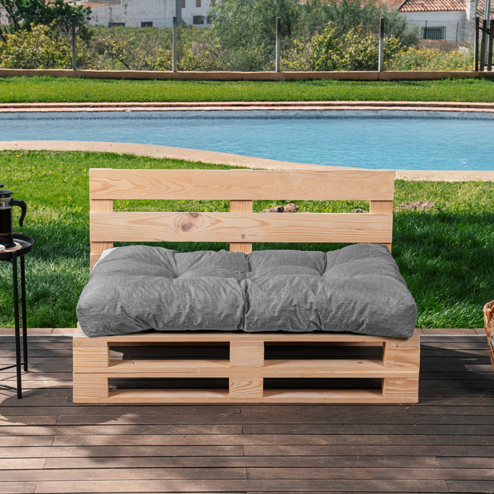 Cuscino per Seduta Pallet Singolo - 120x80x15 Cm