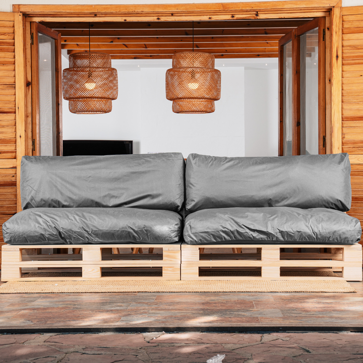 Cuscini per pallet sfoderabili e impermeabili - SET DA 2