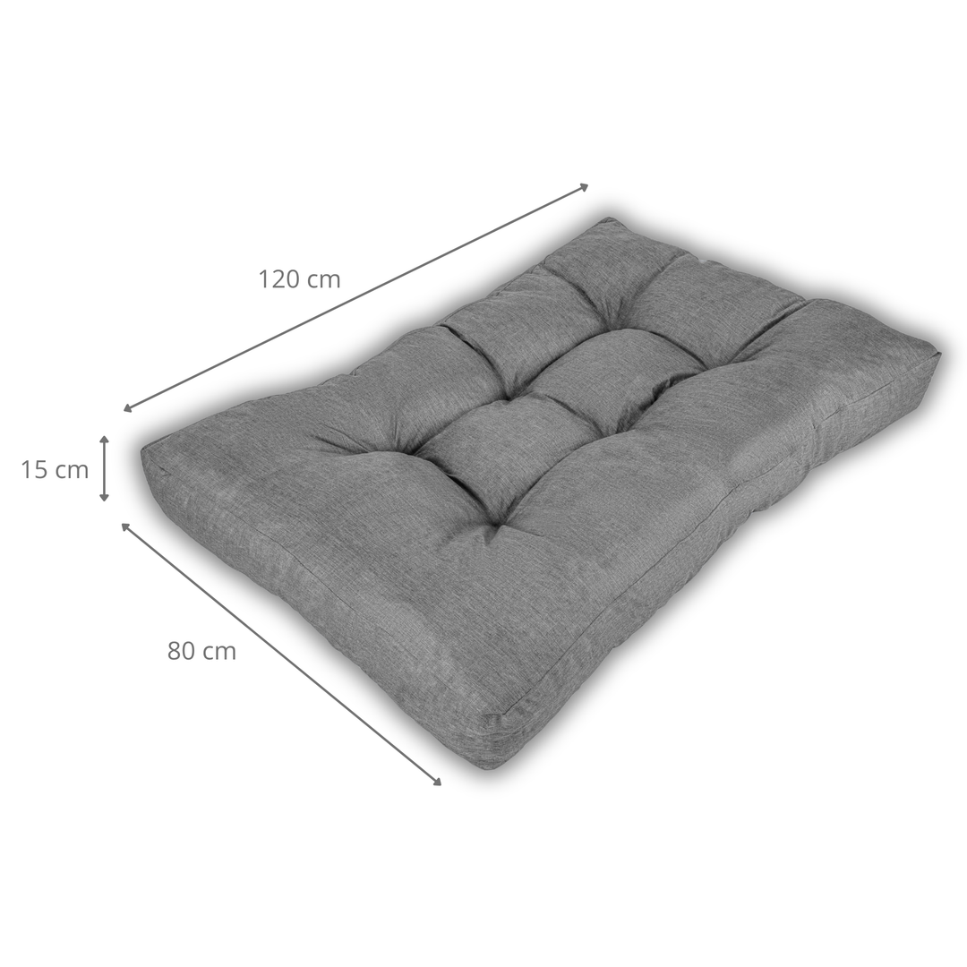 Cuscino per Seduta Pallet Singolo - 120x80x15 Cm