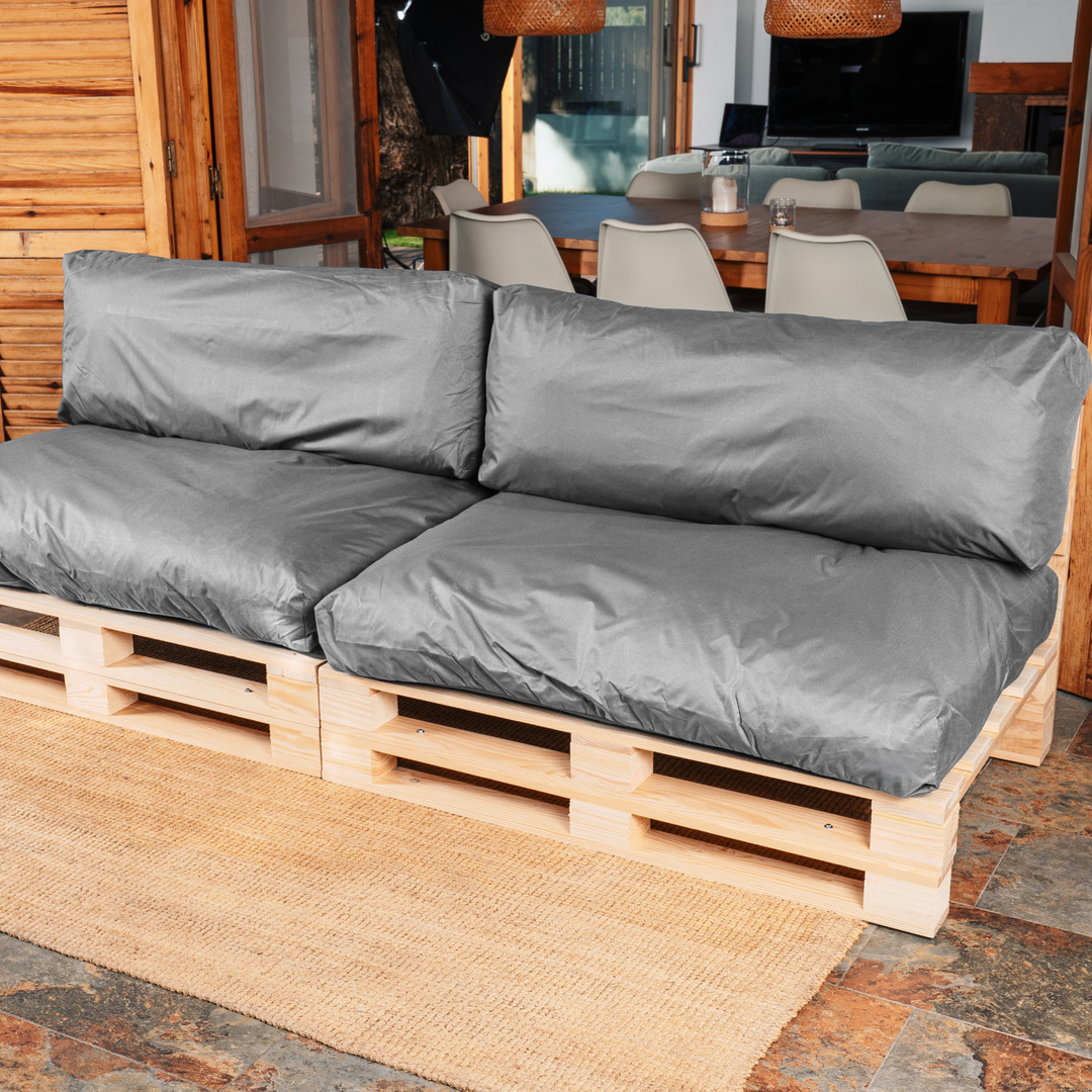 Cuscini per pallet sfoderabili e impermeabili - SET DA 2