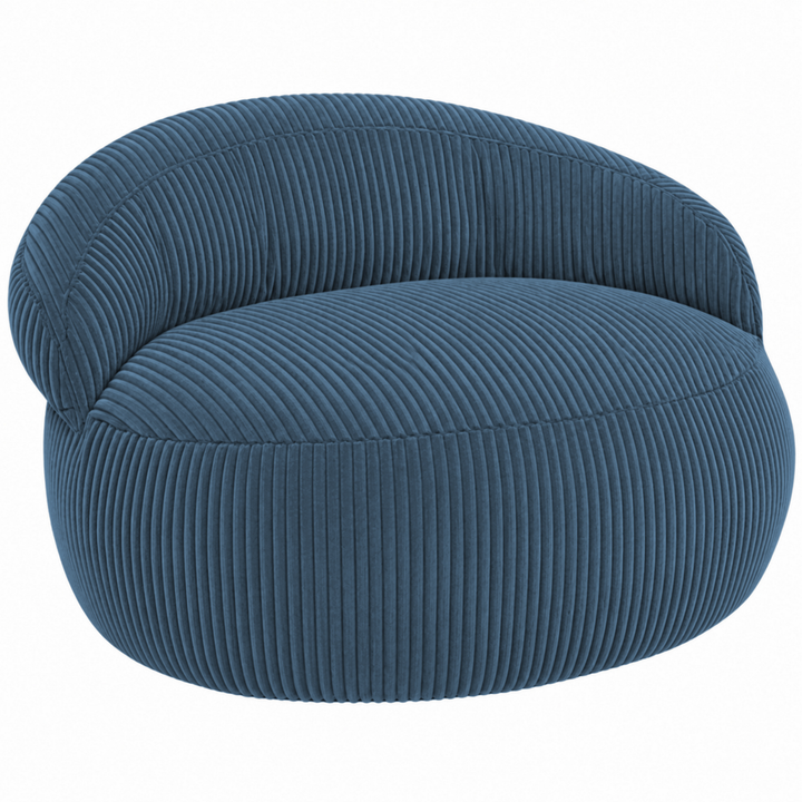 Pouf XXL en velours côtelé, vue de face