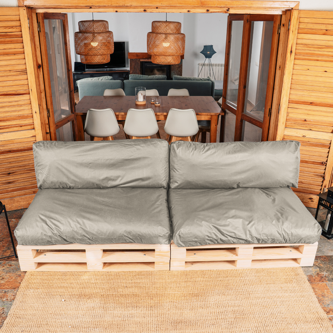 Cuscini per pallet sfoderabili e impermeabili - SET DA 2