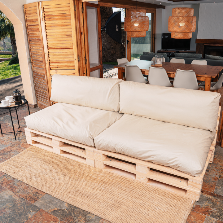 Cuscini per pallet sfoderabili e impermeabili - SET DA 2