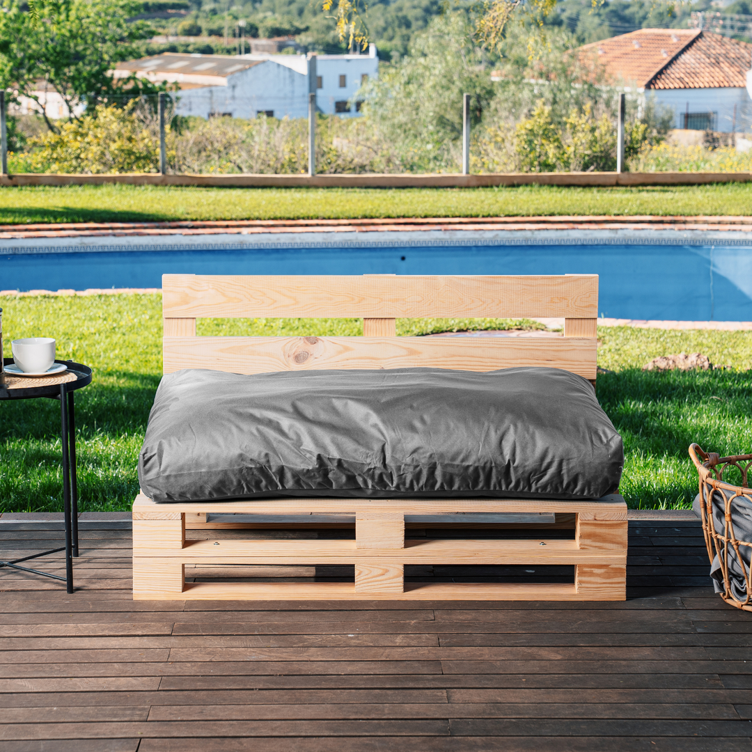 Cuscino per Pallet Sfoderabile Impermeabile - Seduta 120x80 Cm