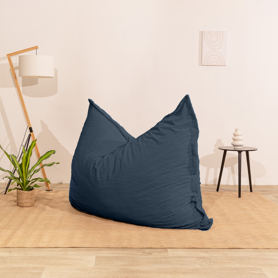 Pouf in velluto a coste sfoderabile - 140x180 cm