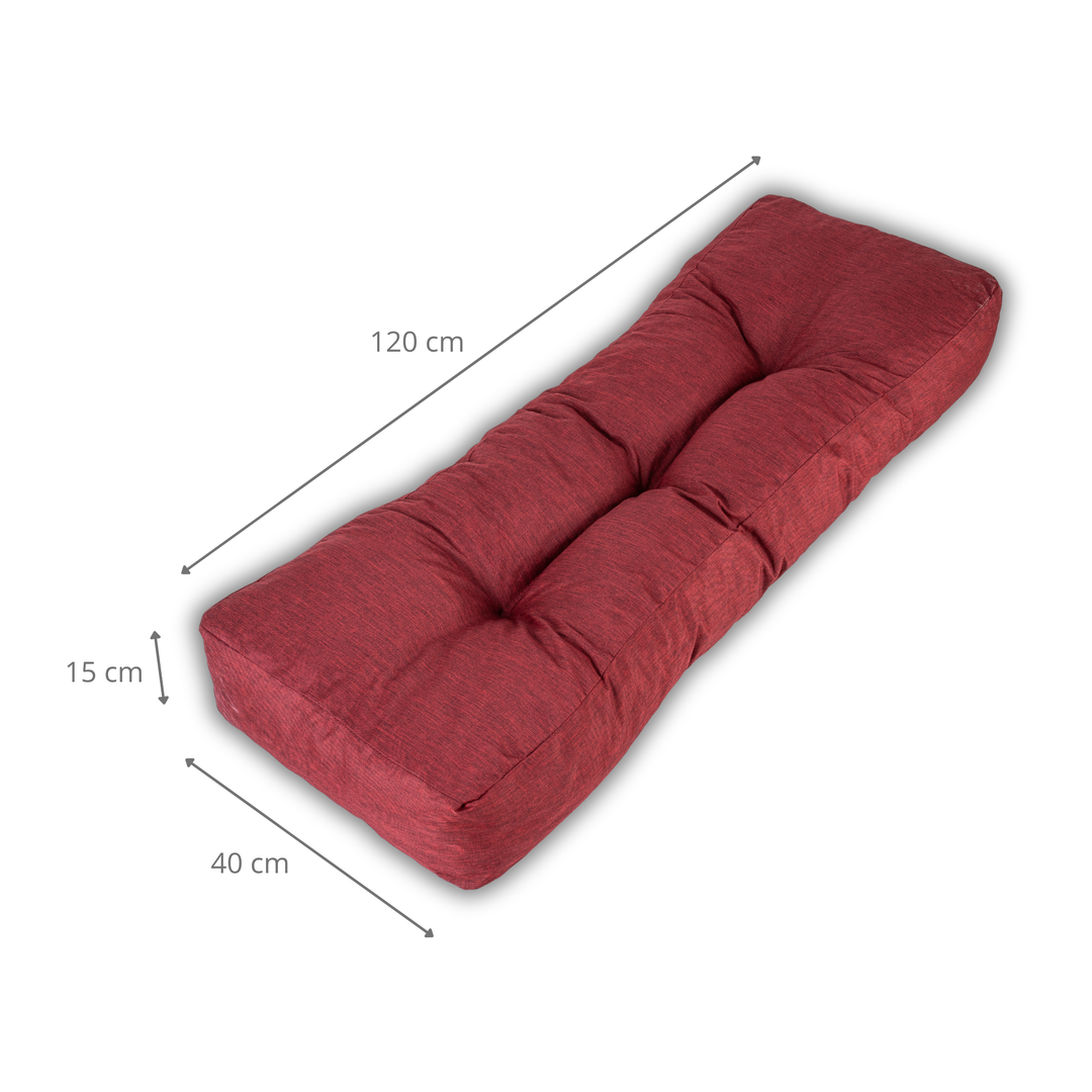 Solo schienale per cuscino da pallet - 120x40x15 cm