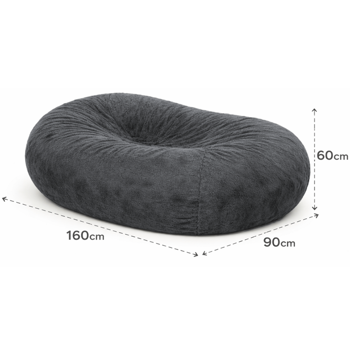 Pouf lungo gigante sfoderabile - Pelliccia - 160 cm