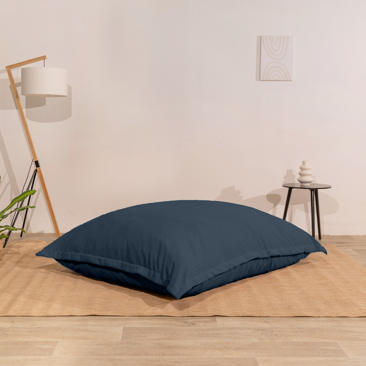 Pouf in velluto a coste sfoderabile - 140x180 cm