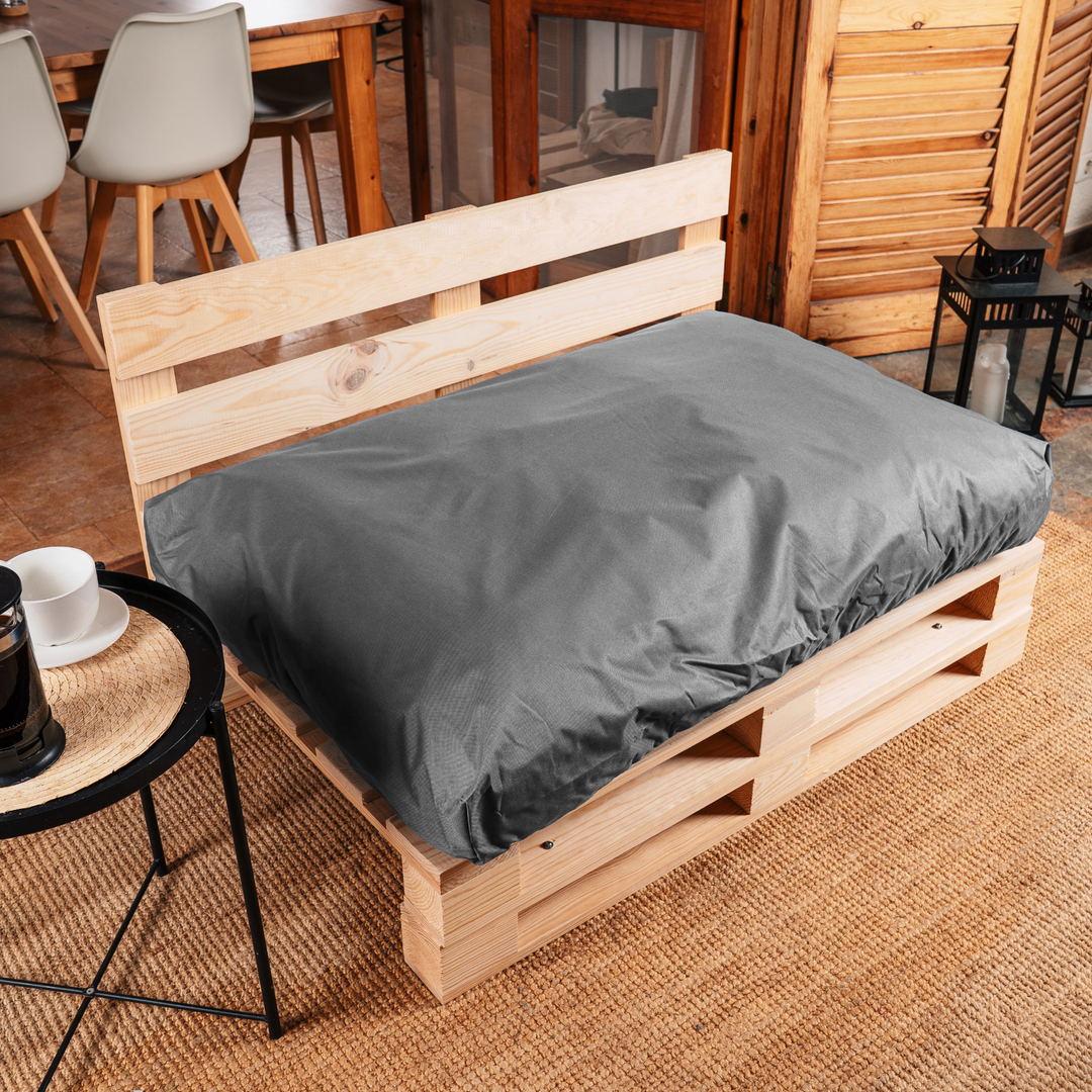 Cuscino per Pallet Sfoderabile Impermeabile - Seduta 120x80 Cm