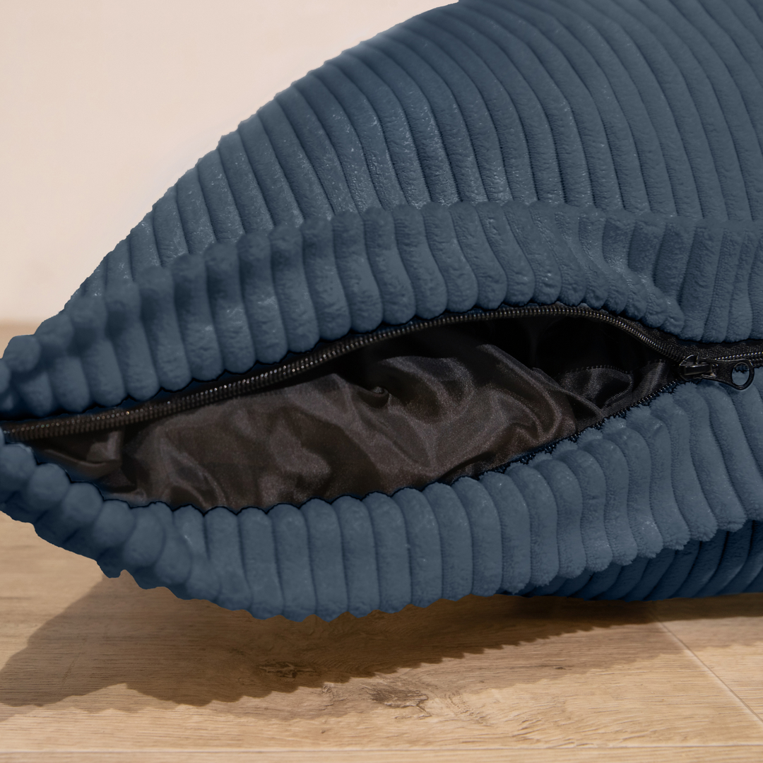 Pouf in velluto a coste sfoderabile - 140x180 cm